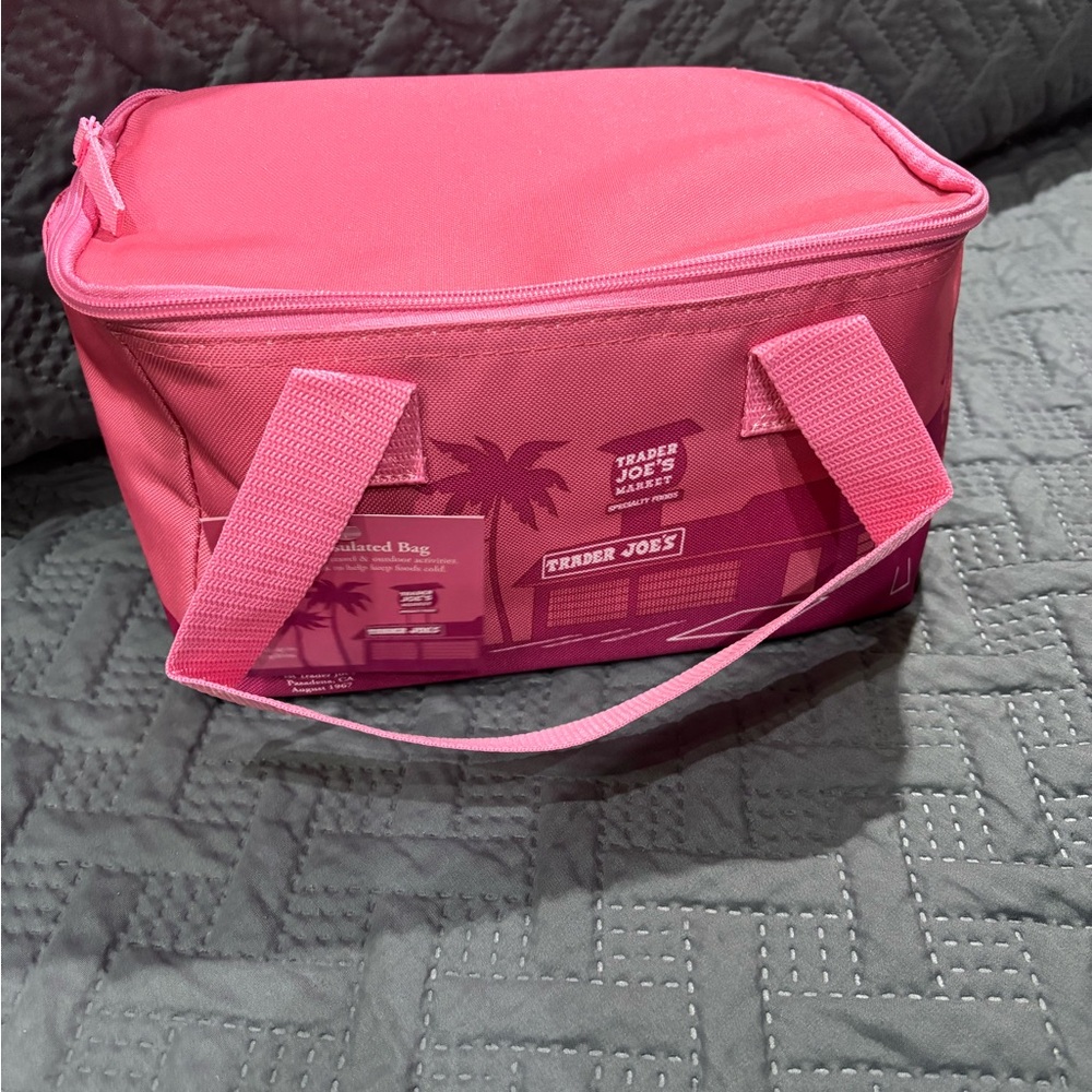 Trader Joe's Pink Insulated Bag
